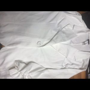 White womens blazer